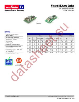 NEA0051501S0C datasheet  